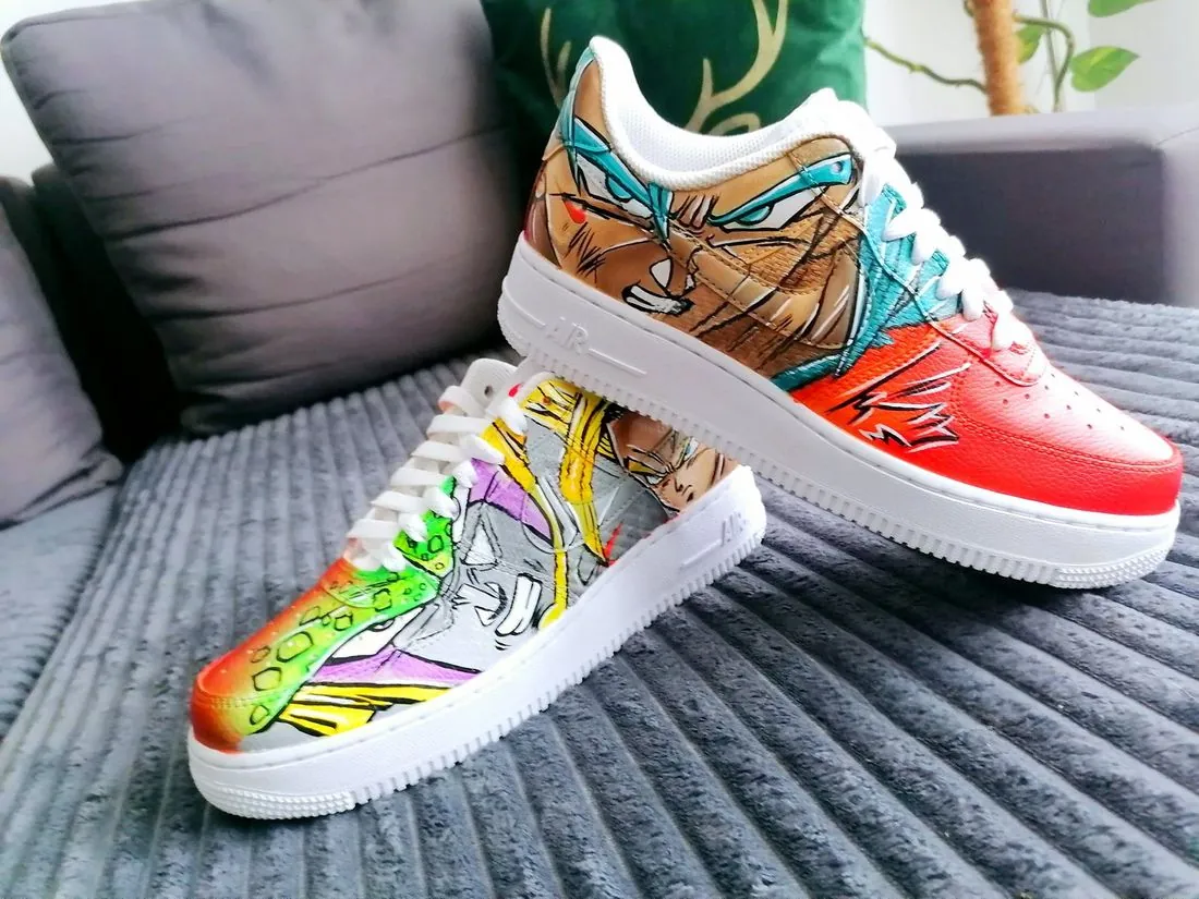 Air Force 1 – Dragon Ball – shoes, airbrush, Klaudia Kazuch