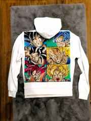 Hoodie – Goku's transformations – custom work by custom-art.pl