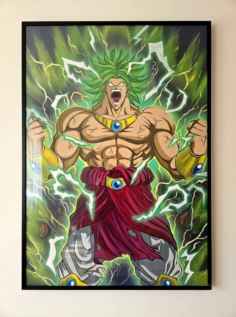 Broly – Legendary Super Saiyan – painting, airbrush, Klaudia Kazuch